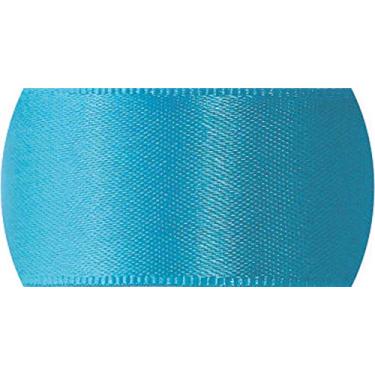Imagem de FITA CETIM SIMPLES CF003 15 mm COR 213 AZUL TURQUESA Peça 10 metros