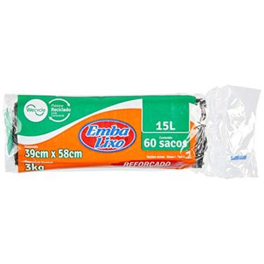 Imagem de Embalixo Saco Lixo Wecycle Reforçado 15L Preto