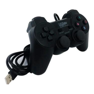 Imagem de Controle Gamer Usb Para Pc Emulador Xbox Ps1 Ps2 Nintendo