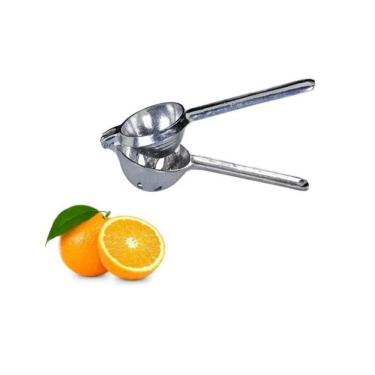 Imagem de Espremedor Amassador Manual De Laranja Alumínio Grande 8Cm