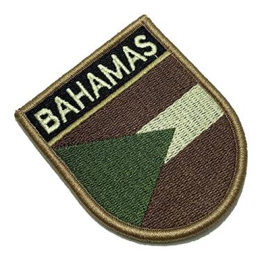 Imagem de BP0208EV03 Bandeira Bahamas Patch Bordado Fecho Contato