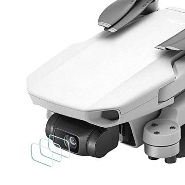 Imagem de ULBTER Protetor de tela de lente para DJI Mavic Mini 2 SE/DJI Mini 2/DJI Mini/DJI Mini SE- Drone 0,3 mm dureza 9H vidro temperado protetor de lente acessório antiarranhões antibolhas antipoeira [3