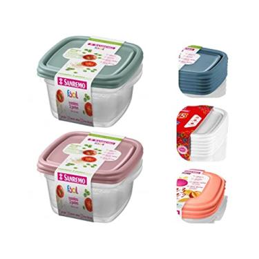 Imagem de Conjunto com 6 Potes Plásticos Herméticos, Tampa Fácil, 800ml - Sanremo Cor:Sortido