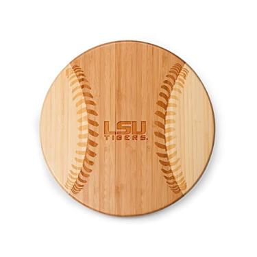 Imagem de NCAA LSU Fightin Tigers Homerun! Tábua de corte de bambu com logotipo do time, 30 cm