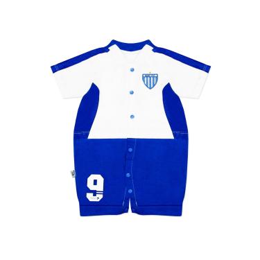 Imagem de Macacão curto Times Avaí, Rêve D'or Sport, Criança Unissex , Branco/Royal, P