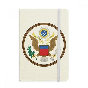 Imagem de Caderno com emblema dos Estados Unidos, capa dura oficial, diário clássico
