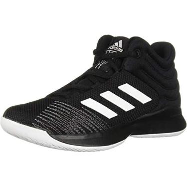 Imagem de Tênis de basquete infantil Adidas Originals Pro Spark 2018 K, Black/White/Grey, 3 Little Kid