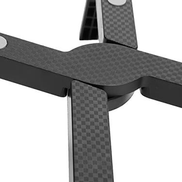 Imagem de Suporte para notebook, suporte para laptop e laptop, suporte dobrável para escritório para viagens (preto)