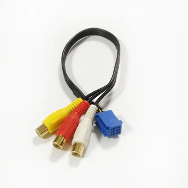 Imagem de Biurlink-Carro DVD Navegação Cabo Adaptador para Toyota  Azul  6 Pin Plug  RCA Wire  RCA  Line Out