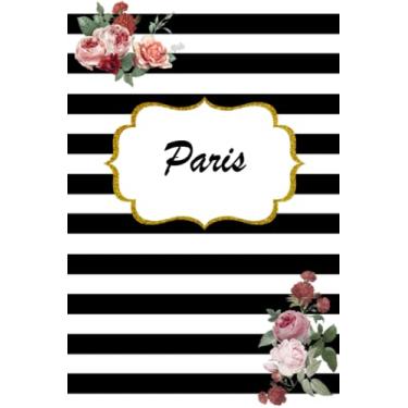 Imagem de Paris: Classic Floral Personalized Notebook/Journal/ Log Book/ Planner With Name, 110 pages of your selected paper, planner. Size: 6” x 9”