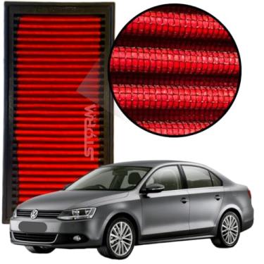 Imagem de Filtro De Ar Esportivo VW Jetta 2.0 Tsi Turbo ano 2010 A 2018 Inbox