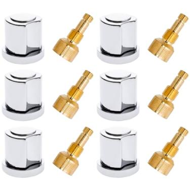 Imagem de 06 Acabamento de Registro 1/2",3/4" e 1" C50 Cromado Pressão Registro Padrão Docol - KIT