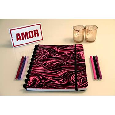 Imagem de Confetti - Caderno Smart Universitário Marmorizado Capa Rosa