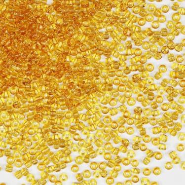 Imagem de Grânulos de sementes marrons de 3 mm para fabricação de joias 110 gramas cerca de 3200 peças, contas de vidro 8/0 para fazer brincos, pulseiras, pingentes, joias de cintura, contas de sementes