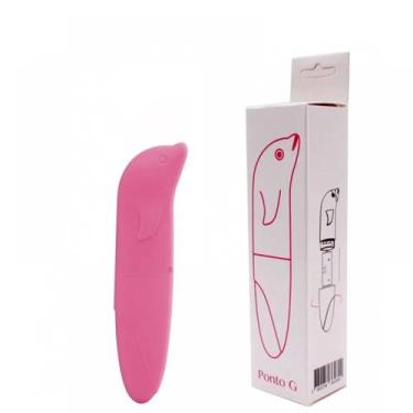 Imagem de Cia Import - Vibrador Ponto G Golfinho Toque Aveludado - Rosa