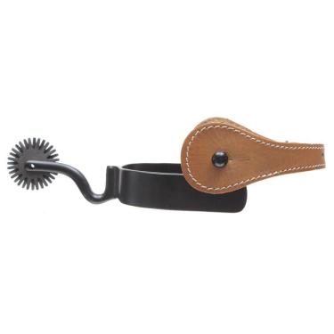 Imagem de Espora Quarto de Milha Longa com Correia de Couro Bronc-Steel 32798