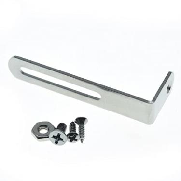 Imagem de KAISH Suporte de palheta de guitarra de aço inoxidável premium com parafusos de montagem de pickguard parafuso e porca para EUA Gibson Les Paul Chrome