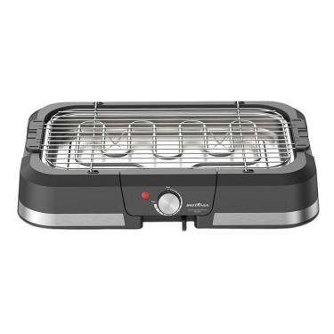 Imagem de Churrasqueira Elétrica Britânia BCQ40 com Seletor de Temperatura e Revestimento Antiaderente – Preta e Inox
