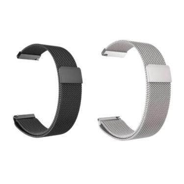 Imagem de Kit Pulseira 20mm Magnética Compatível Com Relógio e Smartwatch Com Pi