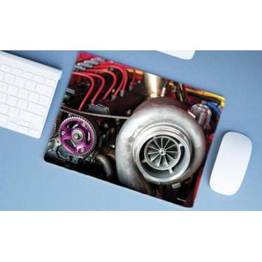 Imagem de Mouse Pad Emborrachado Personalizado Grande Carro Tunado Tunnig Motor 