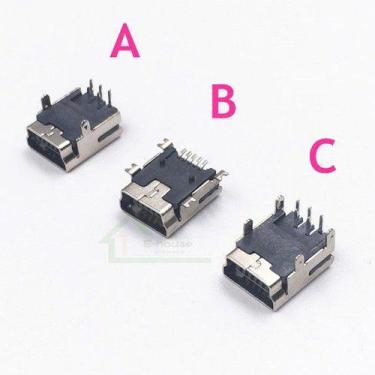 Imagem de 40 Conector Mini Usb Fêmea 5 Pinos Solda Smd Controle De Ps3 - KMIG