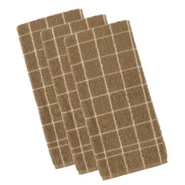 Imagem de Kit 3 panos de prato teka chef premium atoalhado 100% algodão 45x70 cm