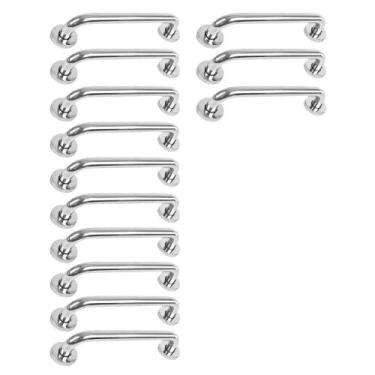 Imagem de Barra Alça Apoio Inox 40cm Kit 13 Und Banheiro Deficiente Acessibilida