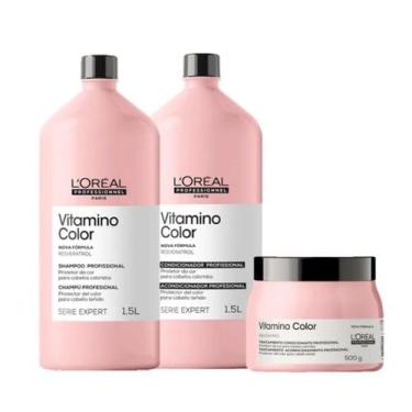 Imagem de Kit L'Oréal Serie Expert Vitamino Color Resveratrol Trio - L'oreal Pro