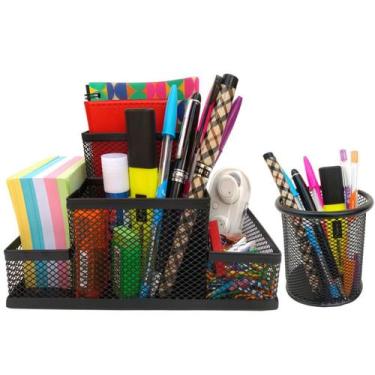 Imagem de Kit Organizador para Mesa Escritório e Porta Caneta - Markys Store, PR