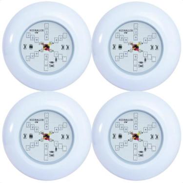 Imagem de Kit 4 Refletores Led 6w RGB ABS para Iluminação Piscina - Hidralux