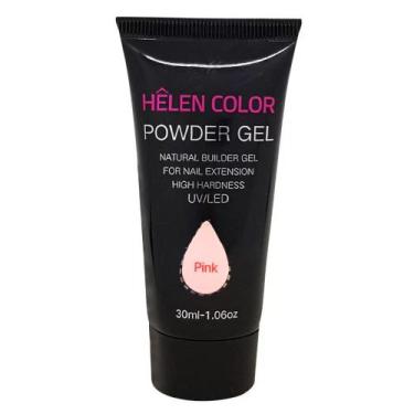 Imagem de Polygel helen color 30g pink alongamento unhas monomer