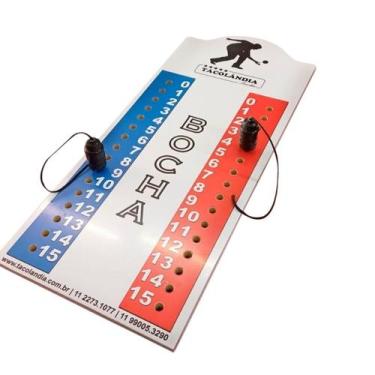 Imagem de 1 Placar De Pontos Para Jogo Bola Bocha Oficial Marcador Mdf - Tacolân