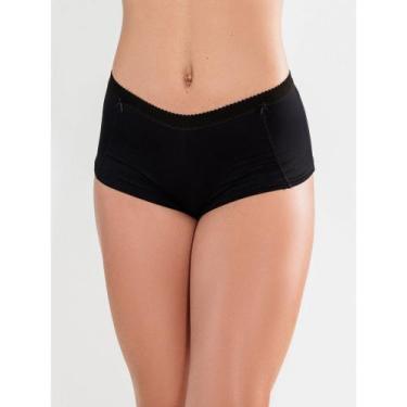 Imagem de Calcinha cueca feminina box shortinho confortavel - ALTIÉ, Preto, M