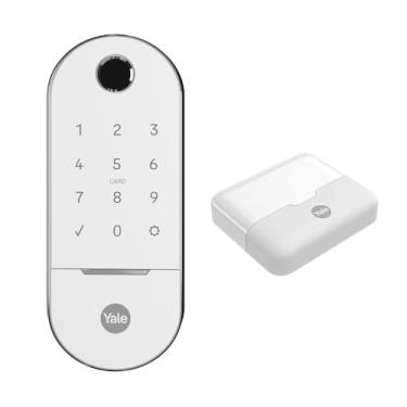 Imagem de Combo Fechadura Digital Lia Branco | Yale