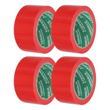 Imagem de PATIKIL Fita para quadra de pickleball 5 cm x 20 m, kit de marcação de quadra de pickleball 4 peças para quadra de badminton de vôlei de tênis interno/externo, vermelha