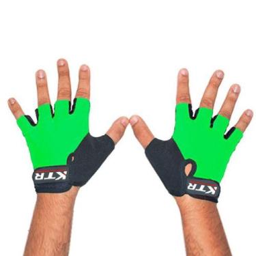Imagem de Luva Ciclismo Bike Academia Meio Dedo KTR Sport M Verde