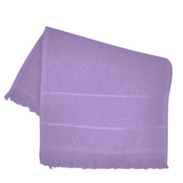 Imagem de Toalha social de mão  23cm x 33cm 100% algodão - Sem marca, Roxa