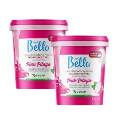 Imagem de Kit 2 Ceras Depilatória Morna Pink Pitaya Depill Bella 1,3g - Depil Be