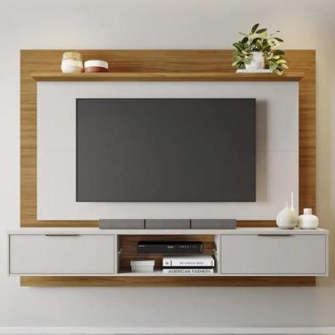 Imagem de Painel para tv notável 1205 off white/ freijó trend - Village Móveis