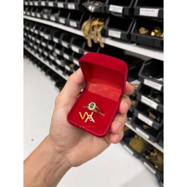 Imagem de Anel formatura feminino pedra Verde esmeralda (Enfermagem/Medicina/Nut