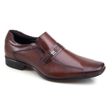 Imagem de Sapato Masculino Social Rafarillo Em Couro 34054-102 Mogno, 39, Mogno