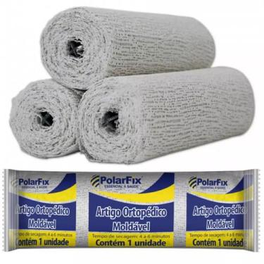 Imagem de 20 Und Atadura Gessada 08cm Gessoterapia Estética - POLAR FIX