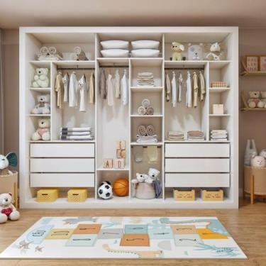 Imagem de Módulo Closet Infantil sem Portas 6 Gavetas Amara - Minastex