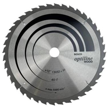 Imagem de Disco De Serra Circular 12" 305mm 40 Dentes Optiline Bosch
