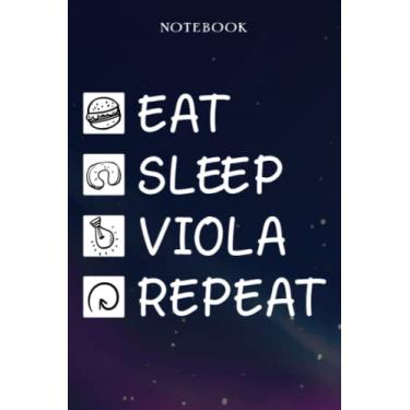 Imagem de Viola Retirement Gifts for Men Women Coworker - Eat Sleep Viola Repeat: Gifts for Men - Funny Happy Retirement Gifts Ideas for Him - Lined Journal Notebook,Hour