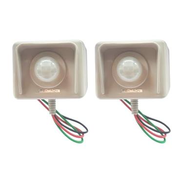 Imagem de Kit com 2 Peças - Sensor de Movimento Tektron Externo ME-60 Cinza - Infravermelho Com Fotocélula, Bivolt para Parede - Até 800W em 220V(Carga Resistiva)