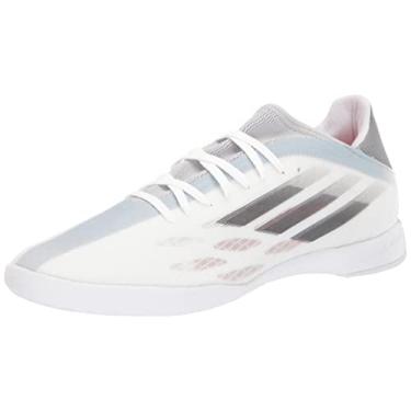 Imagem de adidas Tênis de futebol unissex adulto X Speedflow.3, Branco/Preto/Vermelho Solar., 13 Women/13 Men