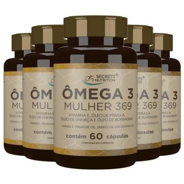 Imagem de Omega Mulher 3 6 9 Óleo Linhaça Borragem Primula Vitamina E 5x60 capsu