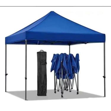 Imagem de Tenda Folding Gazebo, 3x3 Meters, Steel Frame with Storage Bag (vermelha)