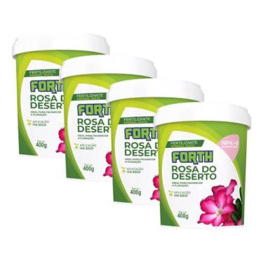 Imagem de 4 Unidades Adubo Fertilizante Mineral Forth Rosa Do Deserto 400g - FOR